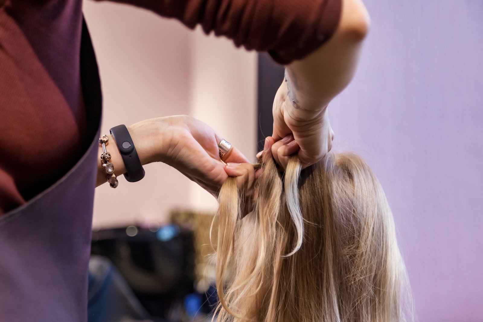 hair salon hairdresser makes hairdo for baby in b 2023 11 27 05 00 57 utc 1